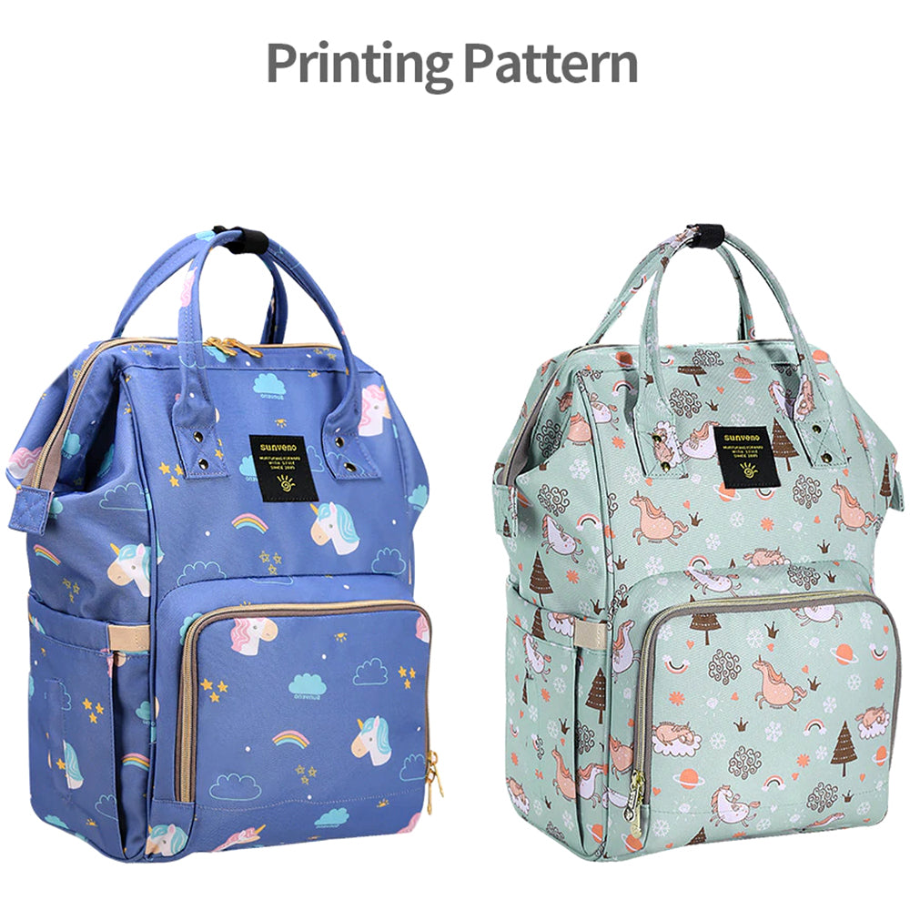 SUNVENO Diaper Bag - Unicorn Blue
