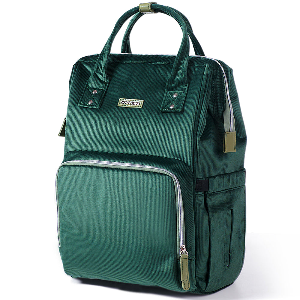SUNVENO Diaper Bag Corduroy - Green