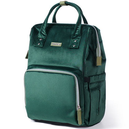 SUNVENO Diaper Bag Corduroy - Green