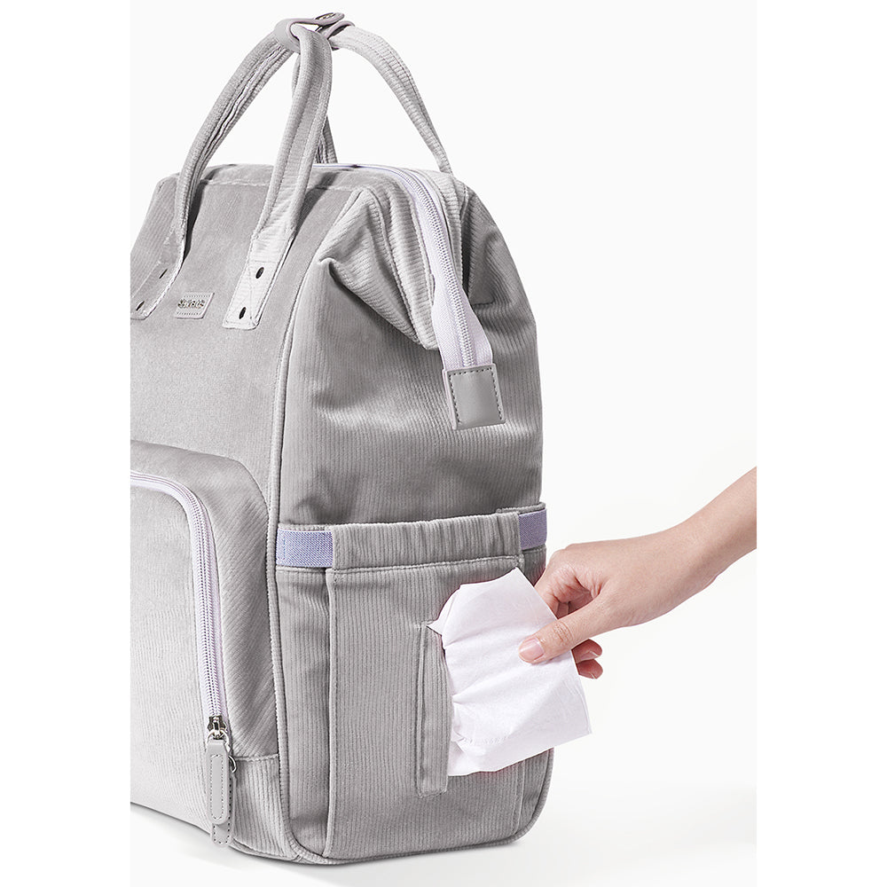 SUNVENO Diaper Bag Corduroy - Grey