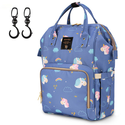 SUNVENO Diaper Bag Unicorn XL w/SUNVENO Stroller Hooks