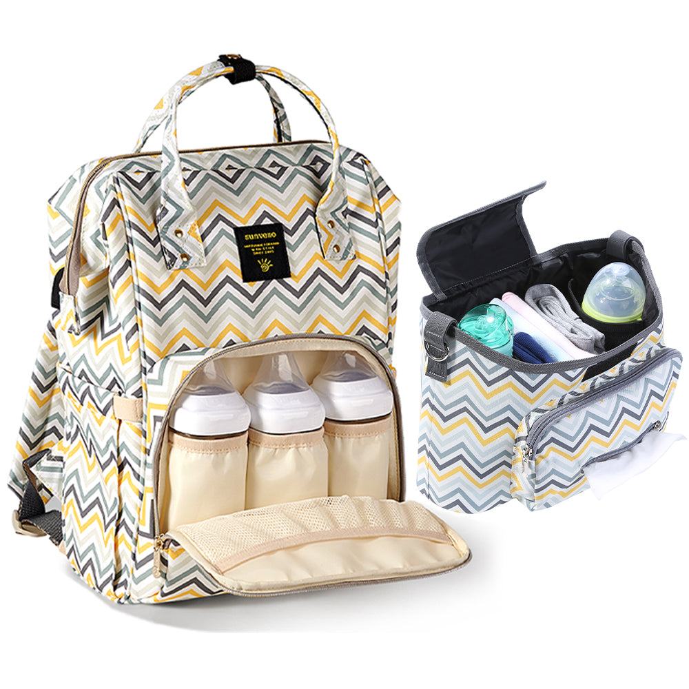 SUNVENO Diaper Bag and Organizer Bag Combo