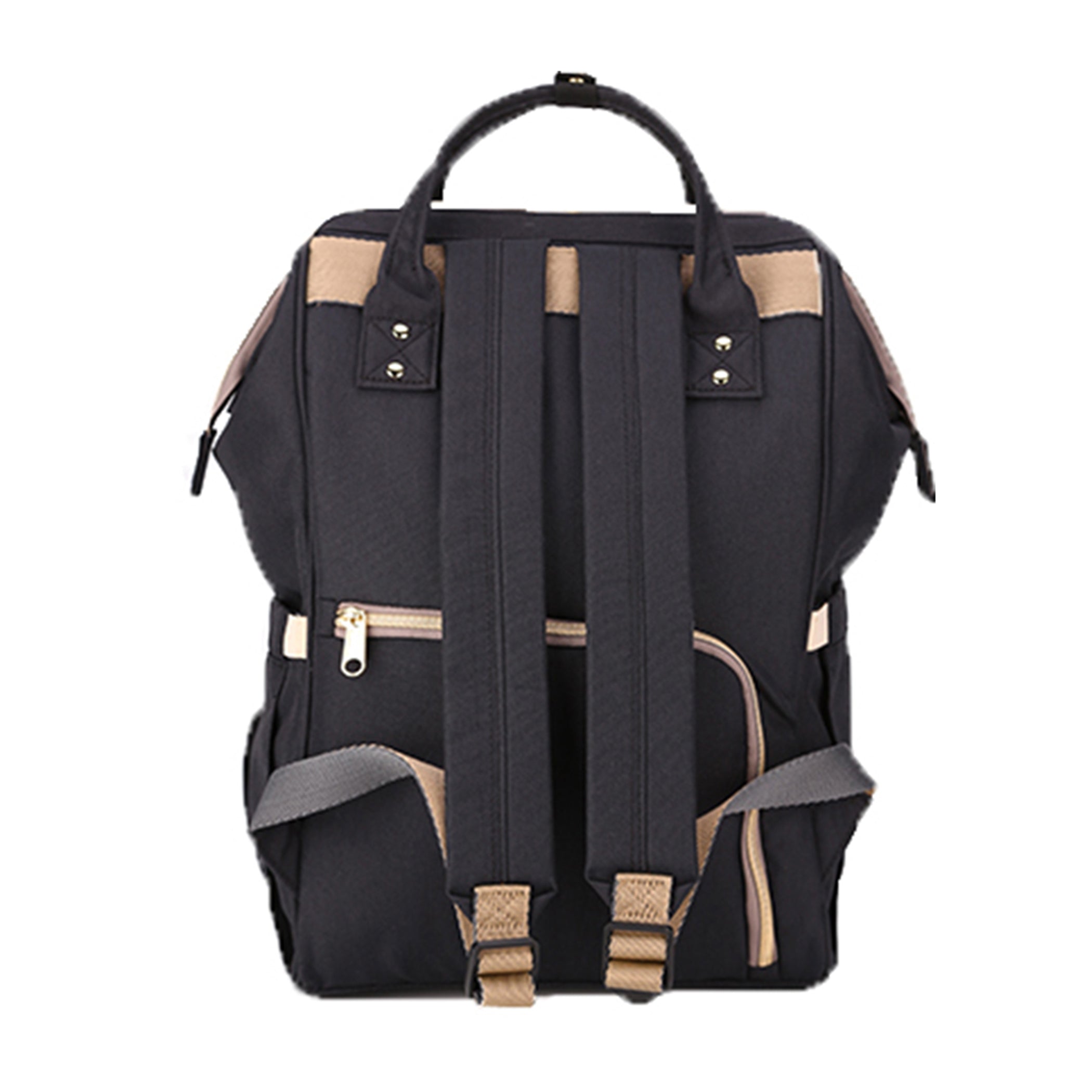 SUNVENO Diaper Bag with USB - Black + Hooks