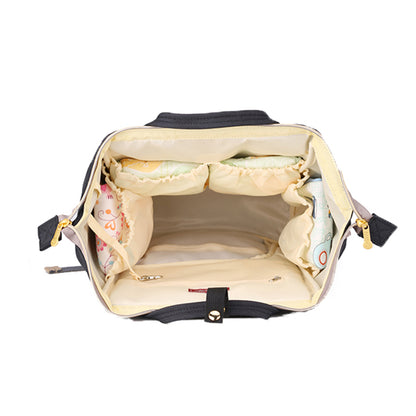 SUNVENO Diaper Bag with USB - Black + Hooks