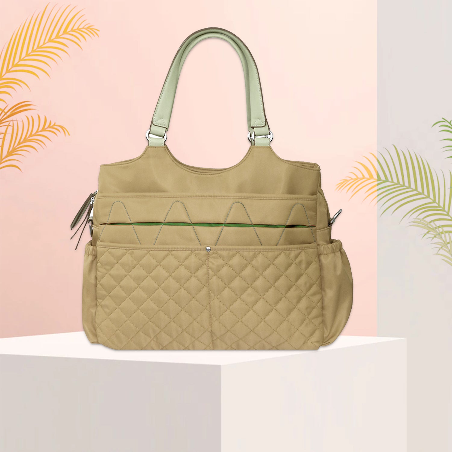 SUNVENO Fashion Diaper Bag - Khaki