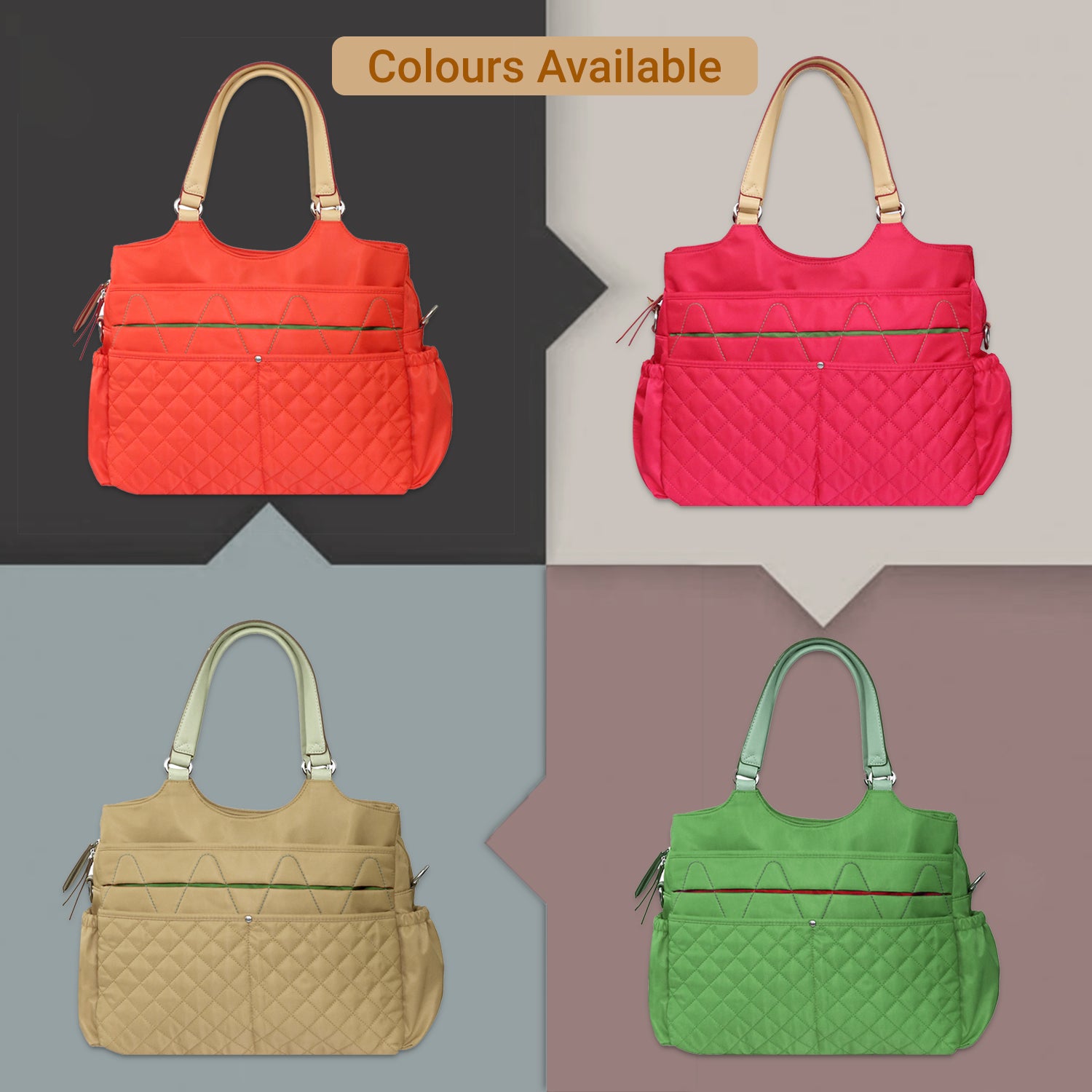 SUNVENO Fashion Diaper Bag - Khaki