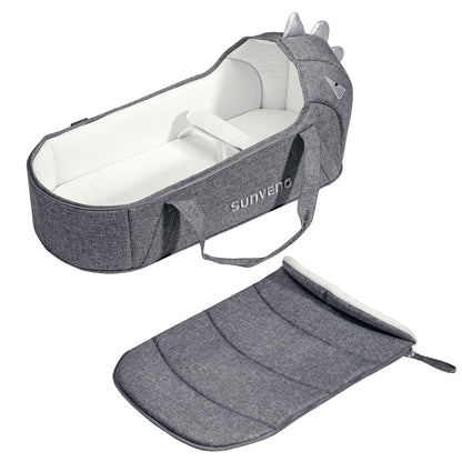 SUNVENO Foldable Travel Carry Cot - Grey