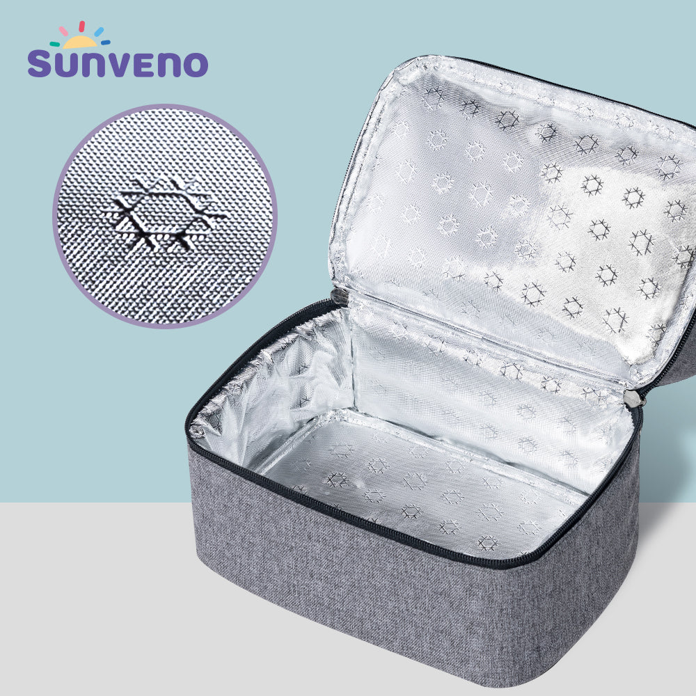 SUNVENO Insulated Office Lunch Bag - Space Grey