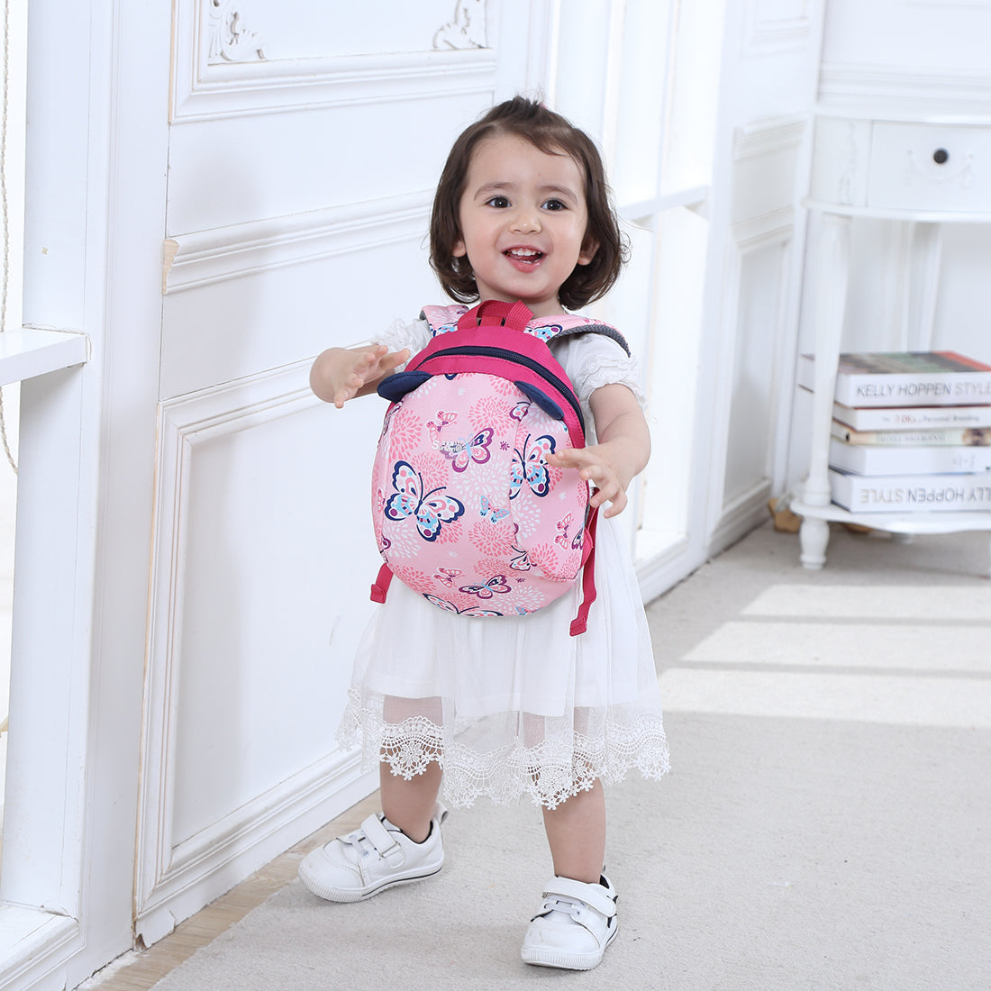 SUNVENO Kids Backpack - Butterfly Pink