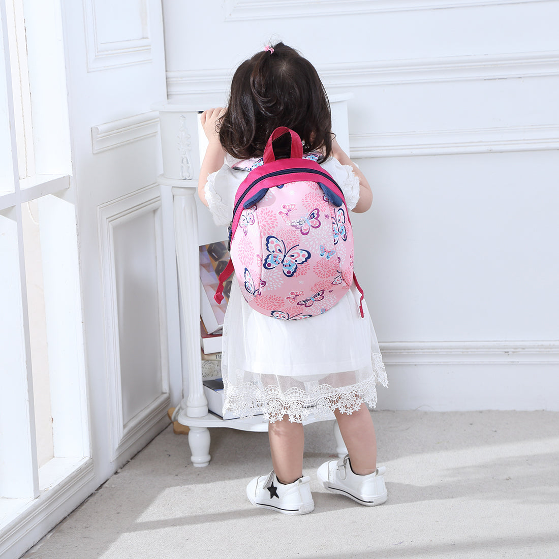 SUNVENO Kids Backpack - Butterfly Pink