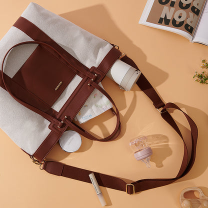 SUNVENO La Mode Premium Diaper Bag - Brown