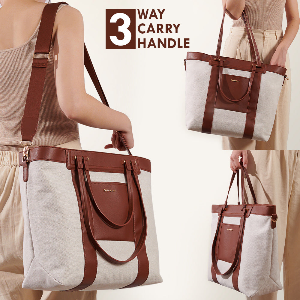 SUNVENO La Mode Premium Diaper Bag - Brown