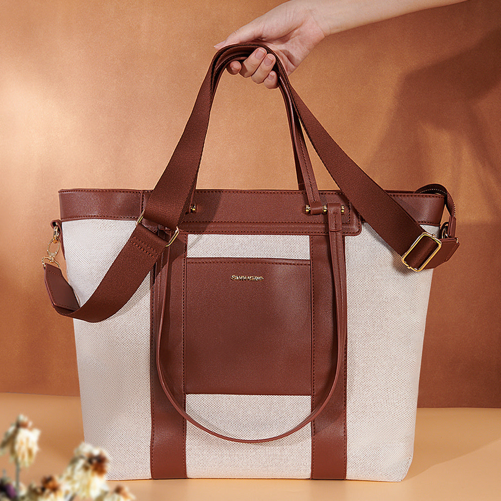 SUNVENO La Mode Premium Diaper Bag - Brown