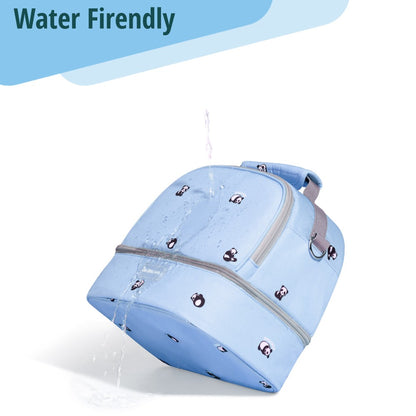 SUNVENO Love Little Me Insulated Bottle/Lunch Bag - Blue