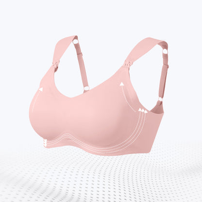 SUNVENO Maternity Feeding Bra Pink - XL