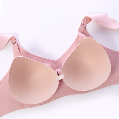 SUNVENO Maternity Feeding Bra Pink - XL