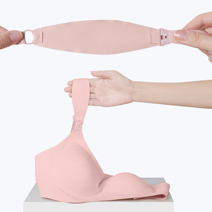 SUNVENO Maternity Feeding Bra Pink - XL