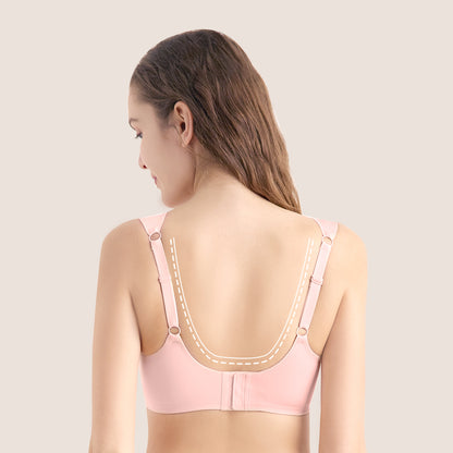 SUNVENO Maternity Feeding Bra Pink - XL
