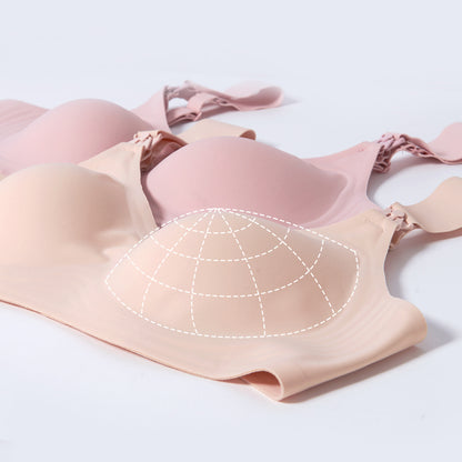 SUNVENO Maternity Feeding Bra Pink - XXL