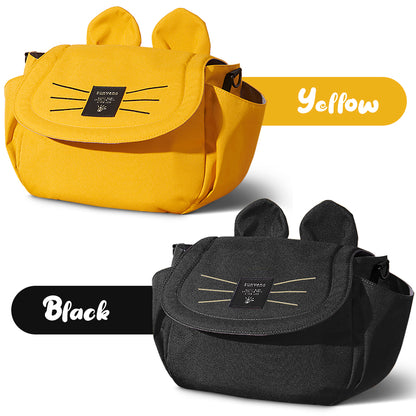 SUNVENO Meow Stroller Diaper Bag - Black