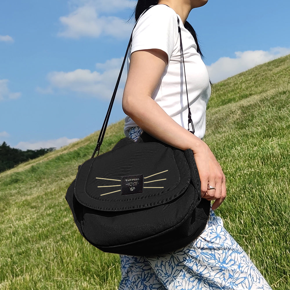 SUNVENO Meow Stroller Diaper Bag - Black