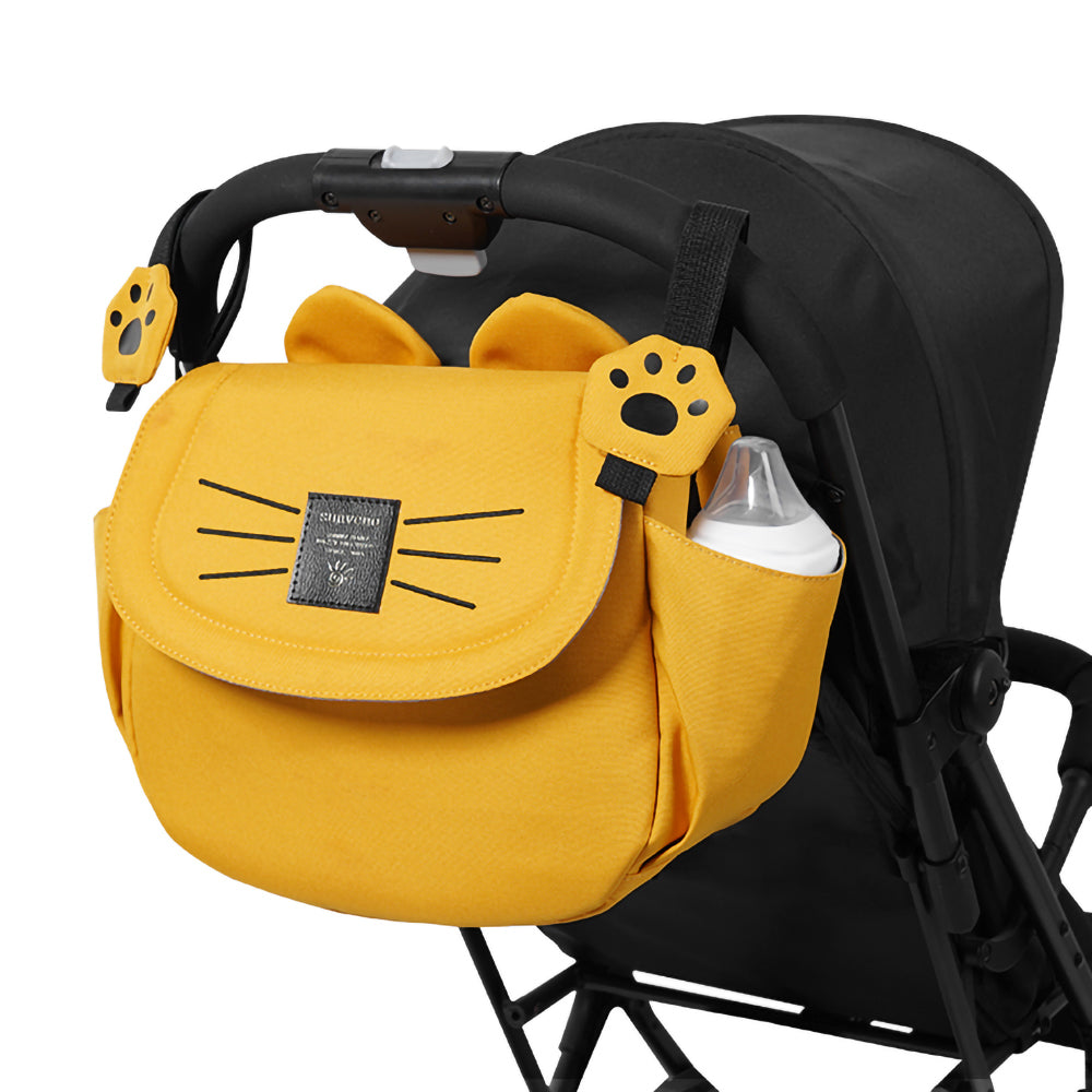 SUNVENO Meow Stroller Diaper Bag - Yellow