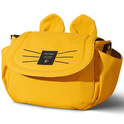 SUNVENO Meow Stroller Diaper Bag - Yellow