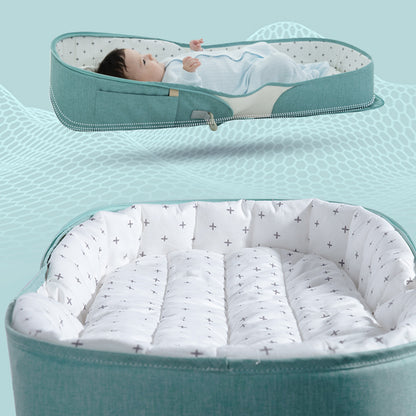 SUNVENO Portable Baby Bed & bag - Sea Green