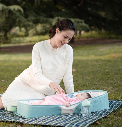 SUNVENO Portable Baby Bed & bag - Sea Green
