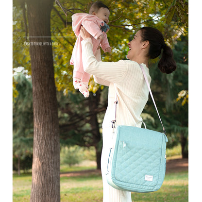 SUNVENO Portable Baby Bed & bag - Sea Green