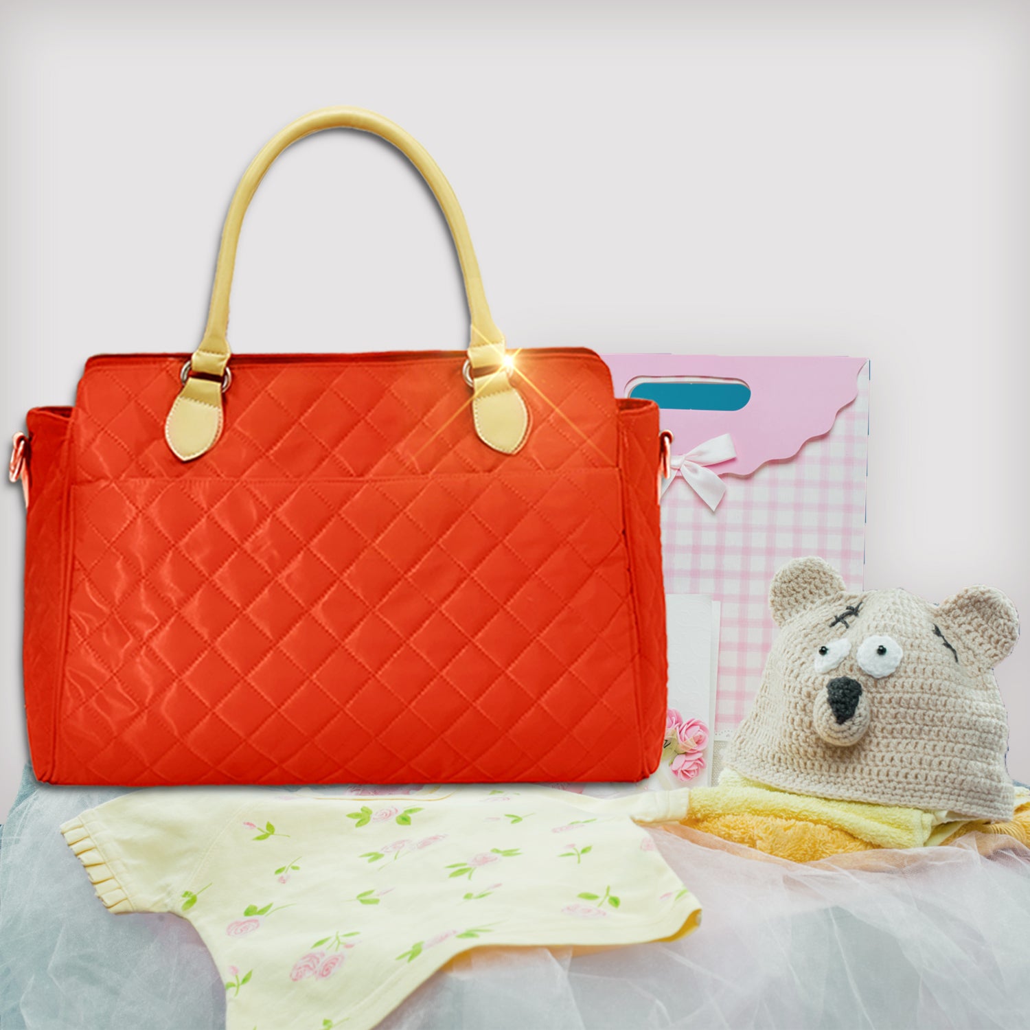 SUNVENO Styler Fashion diaper Bag - Orange