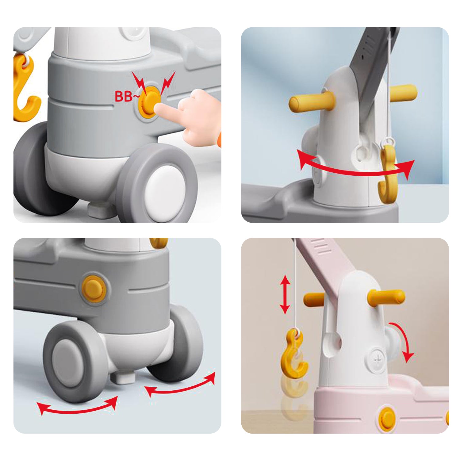 TEKNUM 2in1 Rock Ride On - Grey