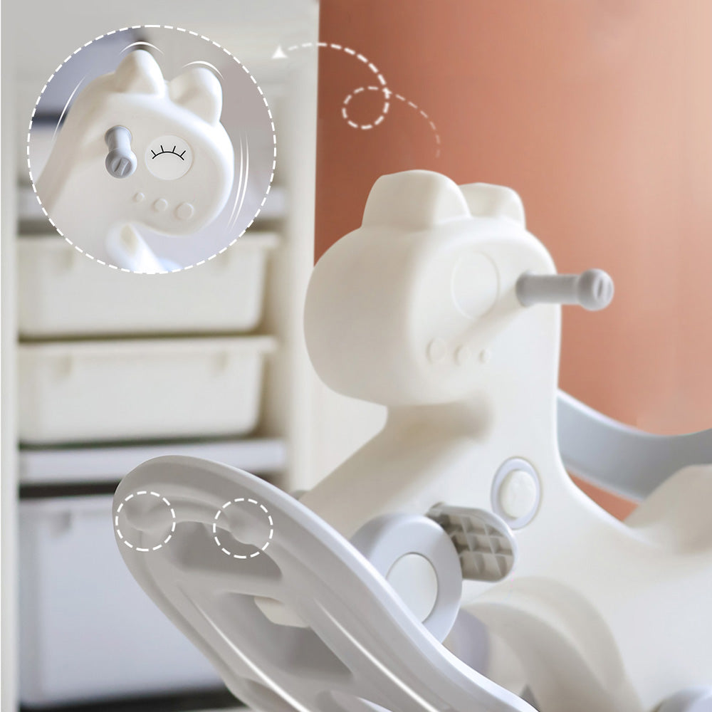 TEKNUM 2in1 Rock Ride On with Push Handle - Grey White