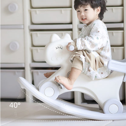 TEKNUM 2in1 Rock Ride On with Push Handle - Grey White