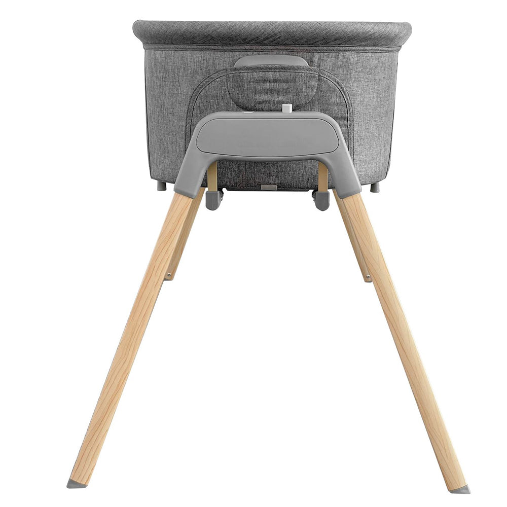 TEKNUM 3 - IN - 1 Baby Rocker Bassinet/Infant Crib w/Mosquito net - Grey