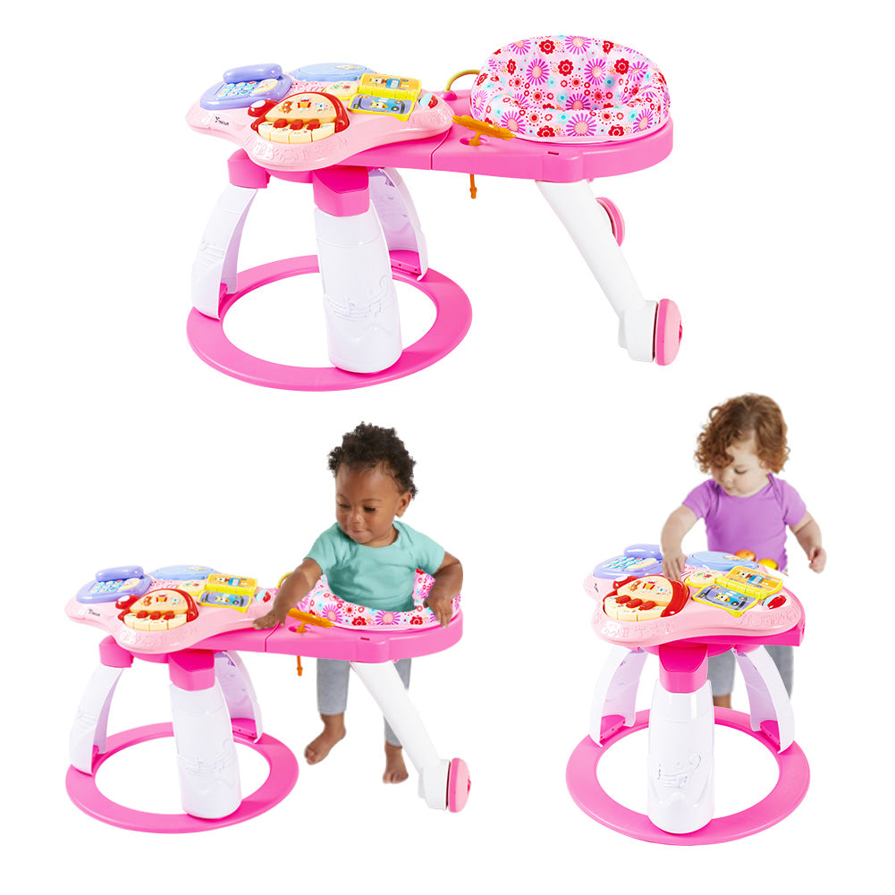 TEKNUM 3-in-1 Walker/Activity Center- Pink