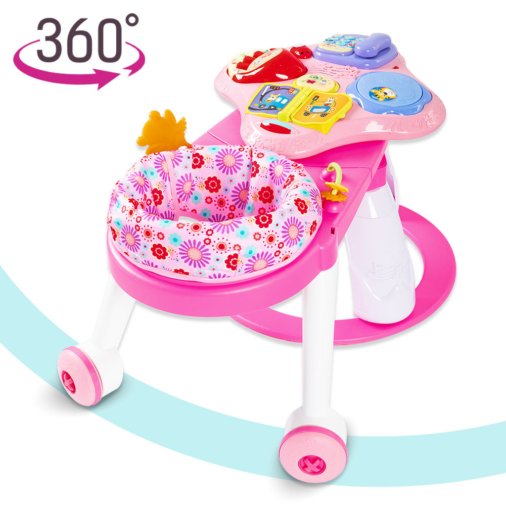 TEKNUM 3-in-1 Walker/Activity Center- Pink