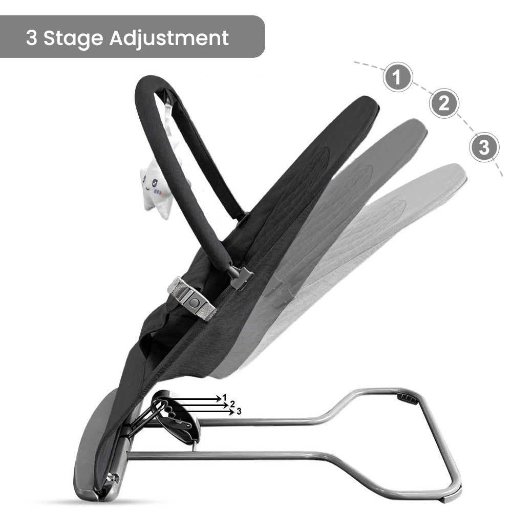 TEKNUM 3 - Stage Baby Bouncer/Recliner Seat - Black
