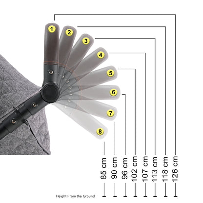 TEKNUM 3in1 Compacto Travel Stroller - Dark Grey