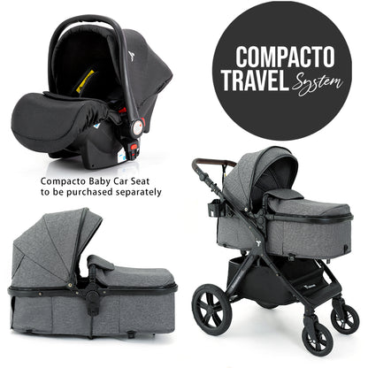 TEKNUM 3in1 Compacto Travel Stroller - Dark Grey