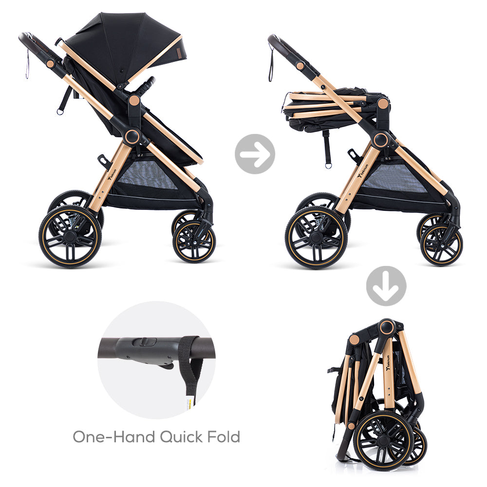 TEKNUM 3in1 Travel Prime Stroller - Black