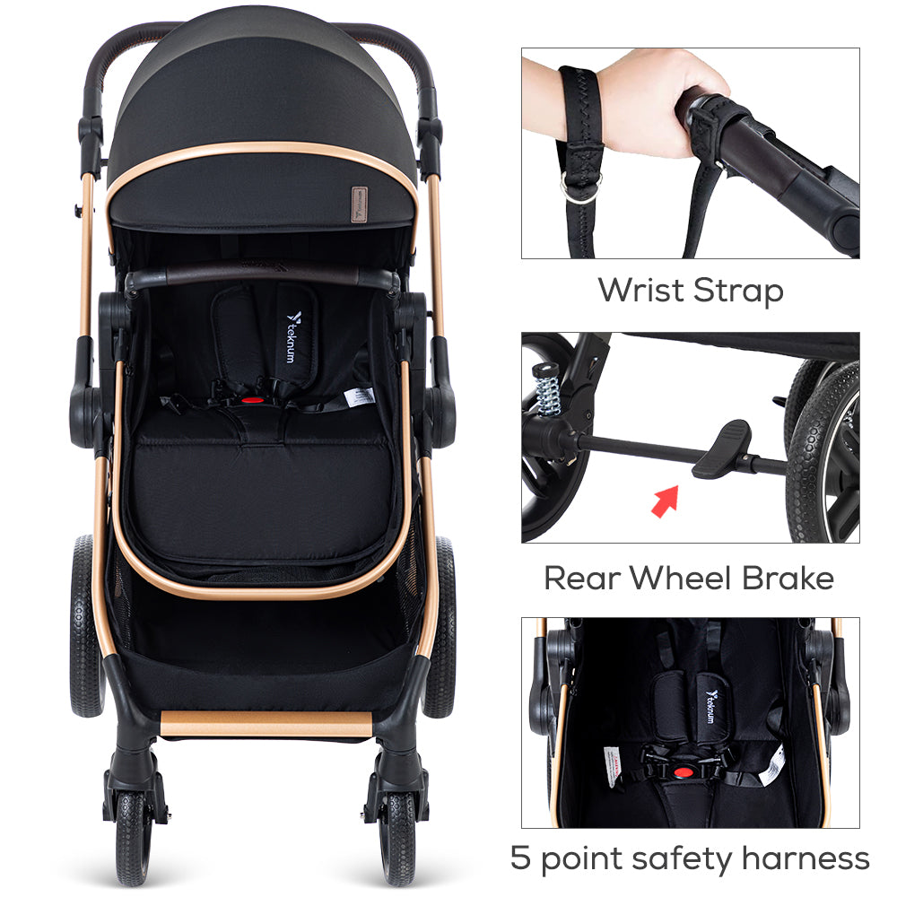 TEKNUM 3in1 Travel Prime Stroller - Black