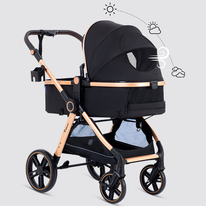 TEKNUM 3in1 Travel Prime Stroller - Black