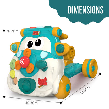 TEKNUM 3 - IN - 1 Baby Walker/Kids Cycle/Scooter Skates w/Musical keyboard - Green