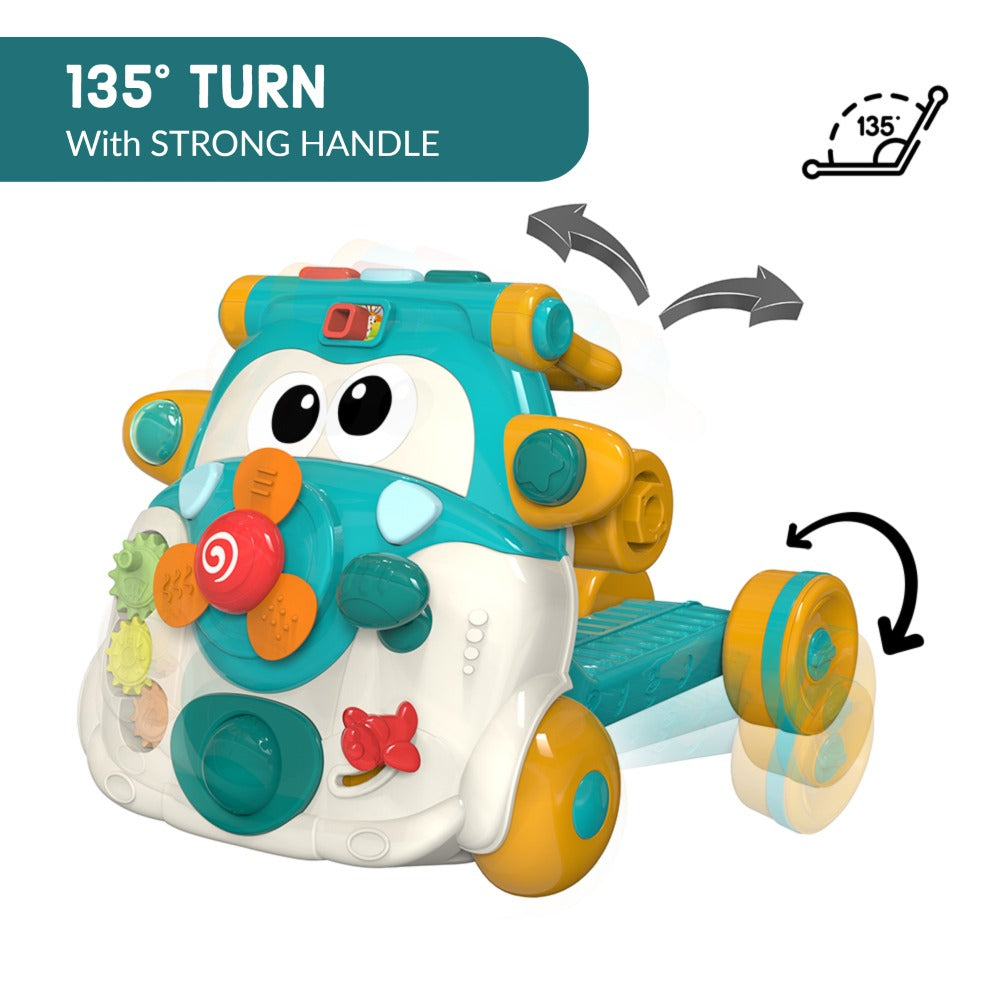 TEKNUM 3 - IN - 1 Baby Walker/Kids Cycle/Scooter Skates w/Musical keyboard - Green