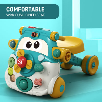 TEKNUM 3 - IN - 1 Baby Walker/Kids Cycle/Scooter Skates w/Musical keyboard - Green