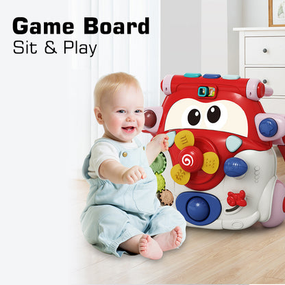 TEKNUM 3 - IN - 1 Baby Walker/Kids Cycle/Scooter Skates w/Musical keyboard - Red