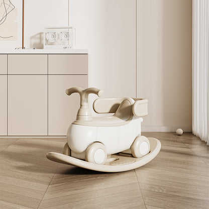 TEKNUM 5-in-1 Rocking Horse/Push Car/Balance Bike - White