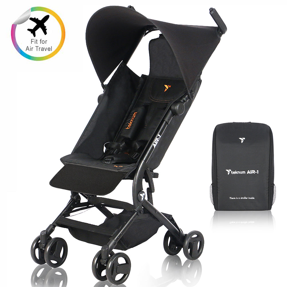 TEKNUM AIR - 1 Travel Stroller w/Carry Backpack - Black