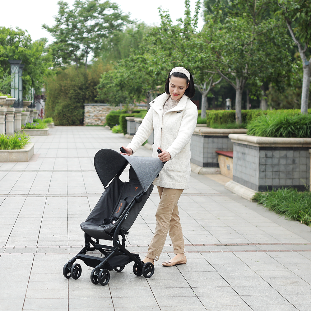 TEKNUM AIR - 1 Travel Stroller w/Carry Backpack - Grey